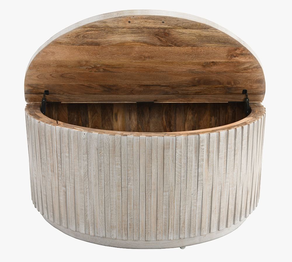 Round Storage Coffee Table - 40