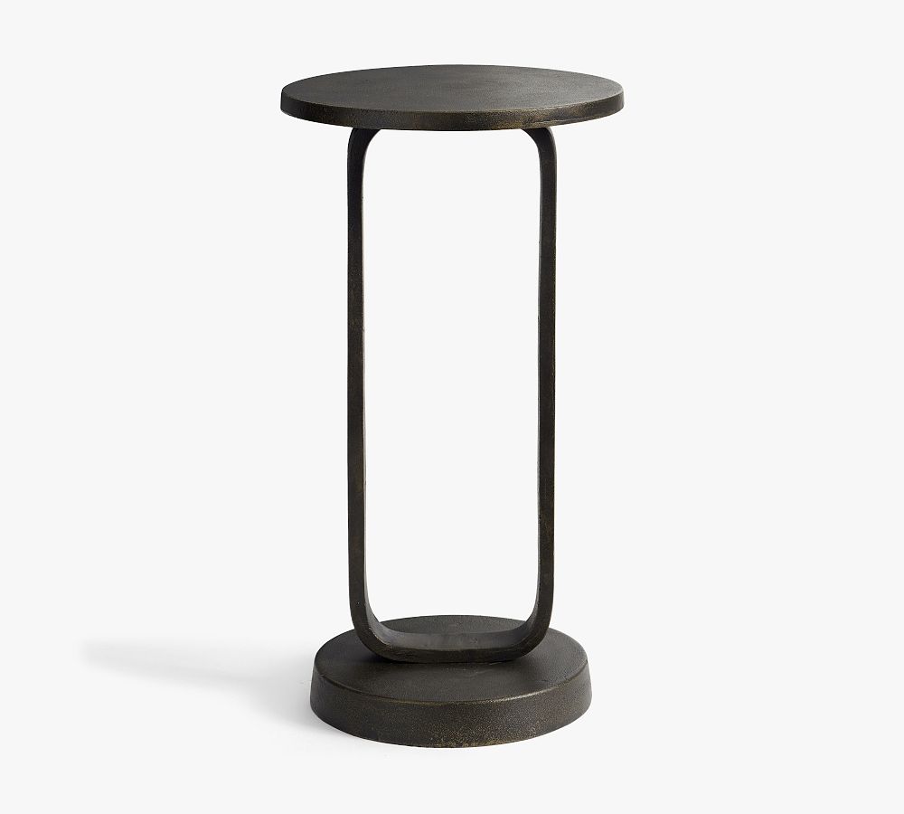 Round Metal Accent Table - 12