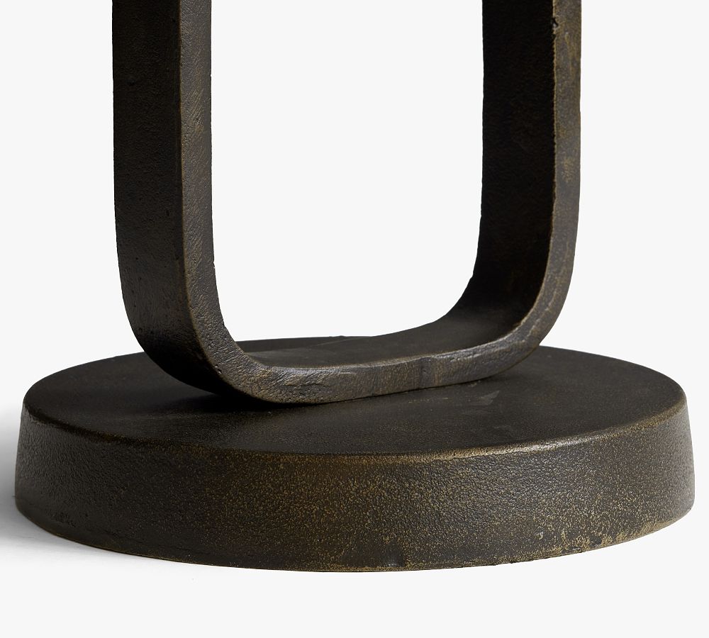 Round Metal Accent Table - 12